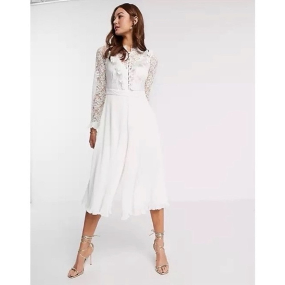 French connection white jumpsuit
